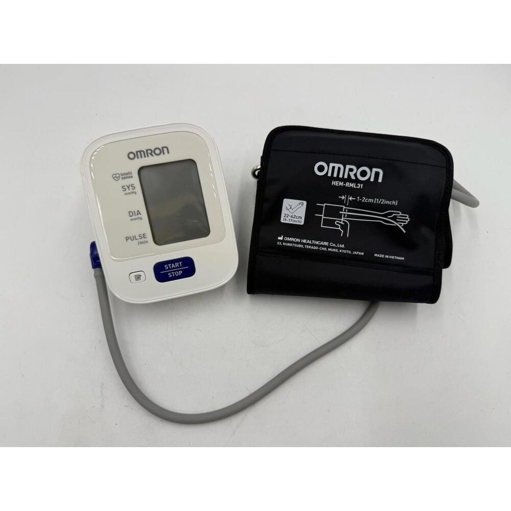 Omron BP5100 Bronze Upper Arm Blood Pressure Monitor Tested Works Excellent Cond